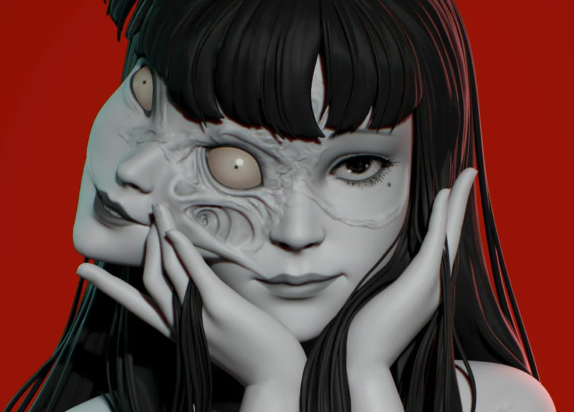 HfmQuisutron 1000 Stück Japanische Horror Anime Tomie Anime Poster Holzpuzzle Für Erwachsene Spielzeug Dekompression Spiel Qp97Za