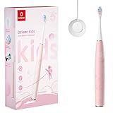 Oclean Sonic Elektrische Zahnbürste für Kinder, weiche kinderfreundliche Borsten, ultra leise Bürsten, 2 Minuten eingebauter Timer, IPX7 wasserdicht, für Kinder ab 5 Jahren (Rosa)