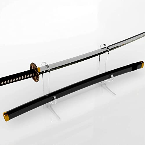 LEILIN Katana Halterung Schwertständer Samurai Katana Ständer Schwerterständer, zweilagig, Acryl, Katana-Halterung, 6mm Acrylplatte (Durchsichtig)