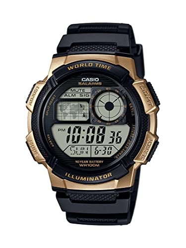 Casio Herren Digital Quarz Uhr mit Harz Armband AE-1000W-1A3VCF