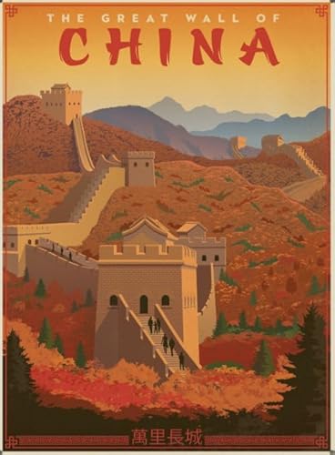 HfmQuisutron 1000 Teile Puzzle China Große Mauer Reise Landschaft Poster Für Zuhause Stressabbau Spiel Zw191Qv