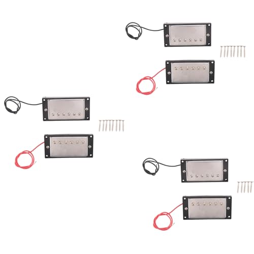 SICOSALT 6X Humbucker Doppel Spulen Tonabnemer Hals und Steg Kompatibel mit LP Stil Elektrisch Gitarre