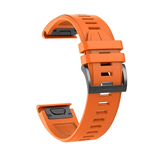 NEYENS 26 22 mm Silikon-Schnellverschluss-Uhrenarmband für Garmin Fenix 7X 7 6 6X Pro 5 5X Plus 3 HR Mk1 Easyfit Armband, For Enduro, Achat