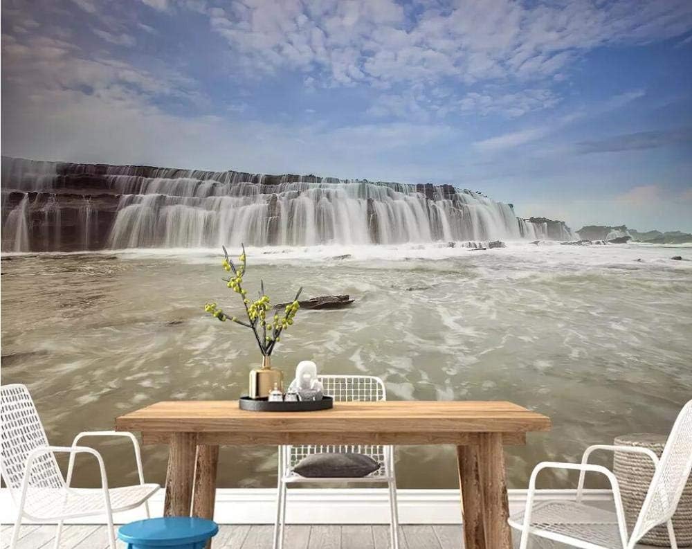 Himmel Wasserfall 3D Tapete Poster Restaurant Schlafzimmer Wohnzimmer Sofa TV Dekorative Wand-200cm×140cm