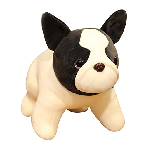 DANAIM Simulation Bulldog Stofftier, Süße Welpen Hund Plüsch StofftierHaustier Hund Kuschelkissen Weihnachten Geburtstagsgeschenke for Kinder(45cm)