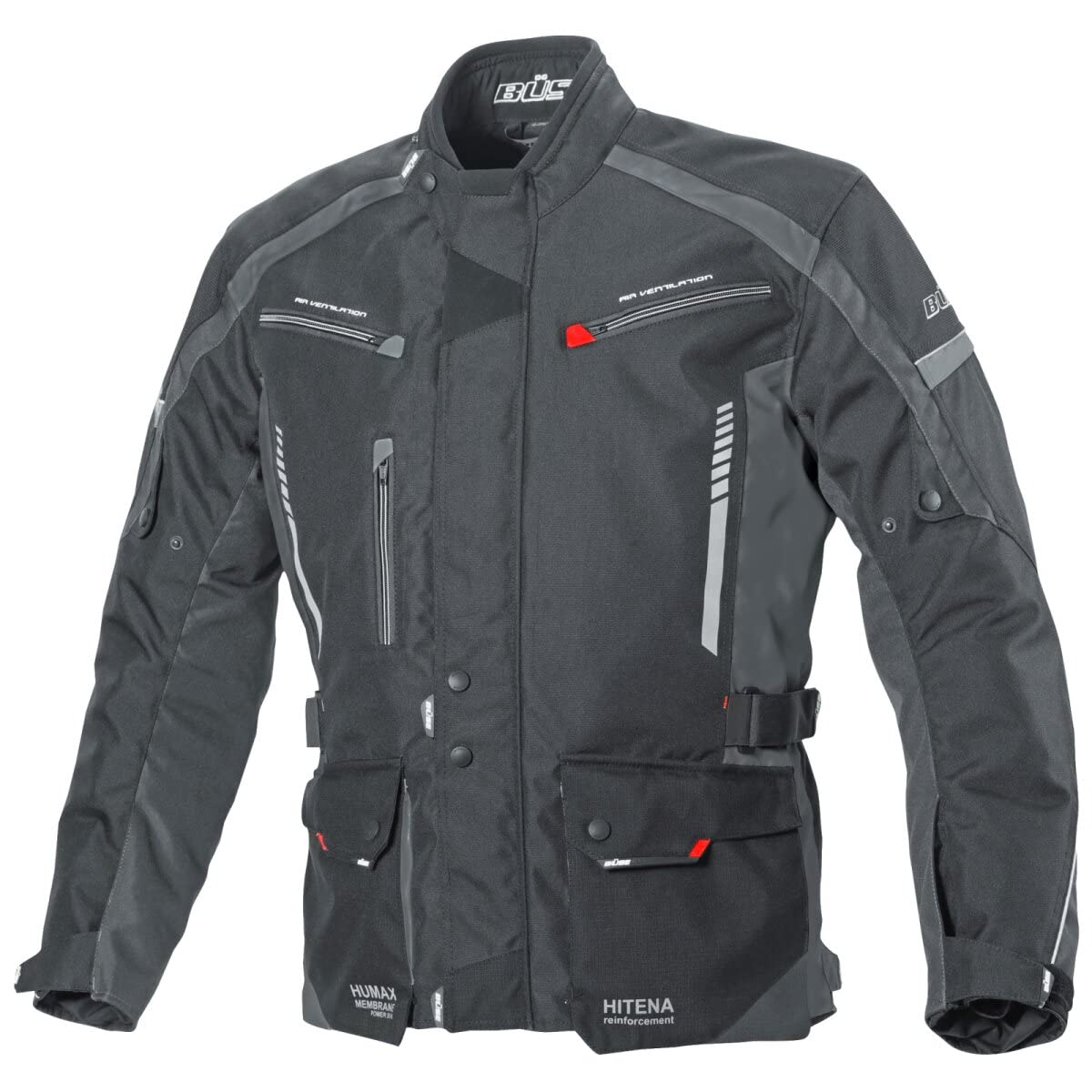 Büse Torino II Textiljacke schwarz / anthrazit Herren M