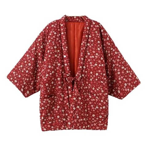 Fancy Pumpkin Unisex-Kimono-Jacke aus Baumwolle Japanese Retro Warm Thick Coat-C6