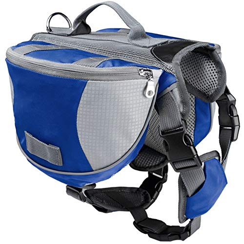 Rysmliuhan Shop Hundetragetasche Hunderucksack Hundereisetasche Haustier Rucksack Hunderucksack Hundecampingzubehör Haustier Tasche für Hund Hundegehzubehör Blue,l