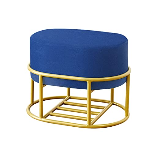 CNBYDK Fußhocker, Wohnmöbel Pouffe Wohnzimmerstuhl Weiches Sofa Fußhocker Nordic Storage S Hocker Ovaler Schuhersatz