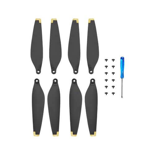 KUANDEDIAN for DJI MINI 4 Pro Propeller Ersatzblätter Drone 6030F Propellerblätter Leichte Flügelventilatoren MINI 4 Pro Zubehör(8Pcs Golden)