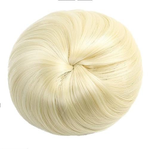 Bun Haarteile Dutts, synthetische Chignon-Haarteile for Frauen, Gril Lady, Kunstfaser-Haarverlängerung, Chignon, Donut-Dutt, Perücke, Haarteil, Hochsteckfrisur, Clip-in-Ballett Brötchen-Haarteil (Col