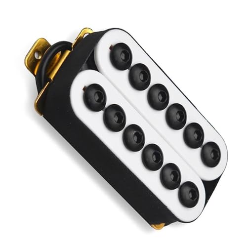 Weiße verstellbare Schraube Metall E-Gitarre Humbucker Pickups Gitarrenteil Single-Coil-Tonabnehmer (Color : Neck)