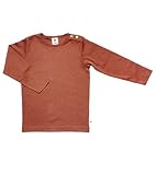 Baby Kinder Langarmshirt Bio-Baumwolle 13 Farben T-Shirt Shirt Jungen Mädchen Gr. 50/56 bis 140 (98-104, Tabasco)