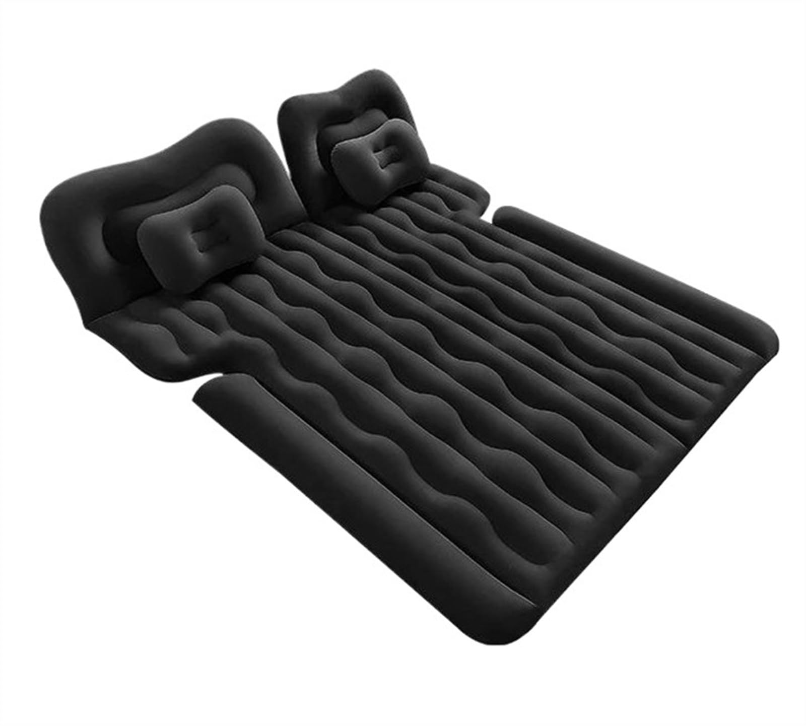 GLILAR Auto Luftmatratze Universal Auto Reisebetten Aufblasbare Luftmatratze Schlafbett Faltbares Selbstfahrerkissen Tour Camping Pad Sofa Aufblasbares Autozubehör(Black,Size 2)