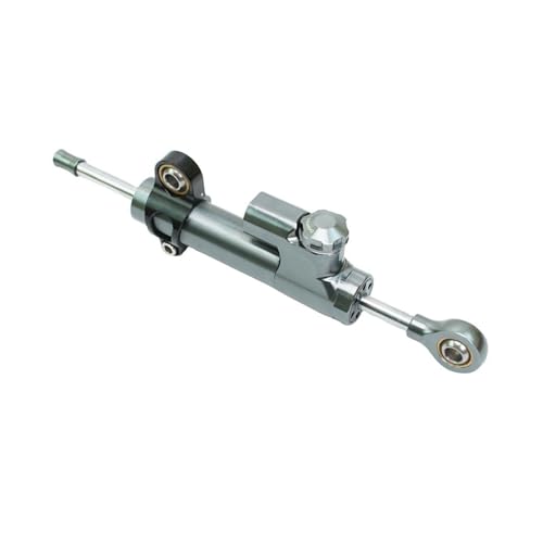 Dämpfer Lenkungsstabilisator Lenkungsdämpfer, Einstellbarer Stabilisator, Linear Umgekehrt, Sichere Steuerung, Universal-Motorrad Für Kawasaki Roller CNC-Halterung(Gray)