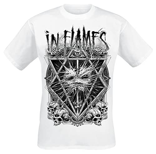 In Flames I´m Your Soul Männer T-Shirt weiß L 100% Baumwolle Band-Merch, Bands