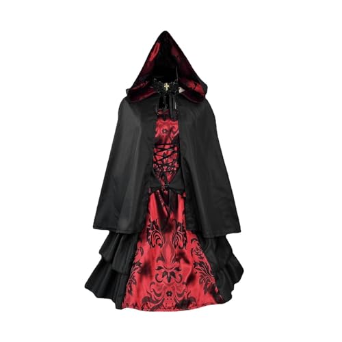 Fulenyi Cosplay-Kostüme für Frauen,Halloween-Kostüme für Frauen - Retro Europäisches Hofkleid Vintage Ballkleid | Elegantes europäisches Hofkleid-Kostüm, großes Kleid für Familienfeier