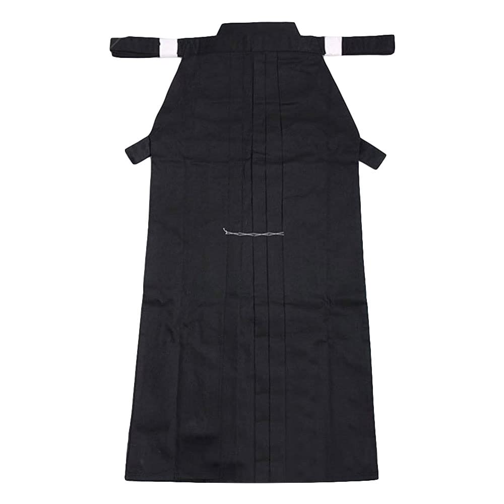 G-like Herren Kendo/Aikido Keikogi Hakama Kampfsport-Uniform, Nur Schwarz Hakama, L/175