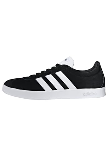 adidas Herren VL Court 2.0 Fitnessschuhe, Schwarz (Negbas/Ftwbla 000), 43 1/3 EU