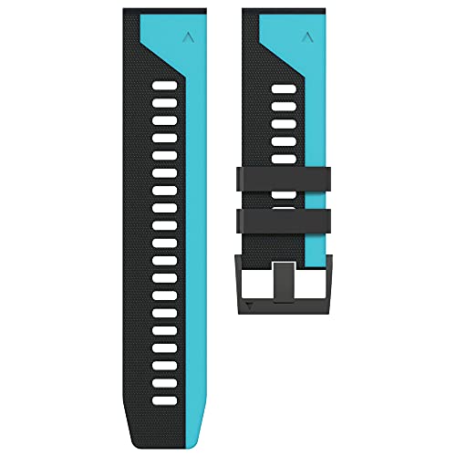 OPKDE 22 x 26 mm Silikon-Schnellverschluss-Uhrenarmband für Garmin Fenix 6X 6 6S Pro 5X 5 Plus 3HR 935 MK2 Watch Easyfit Armband Correa, 26mm Tactix Delta, Achat