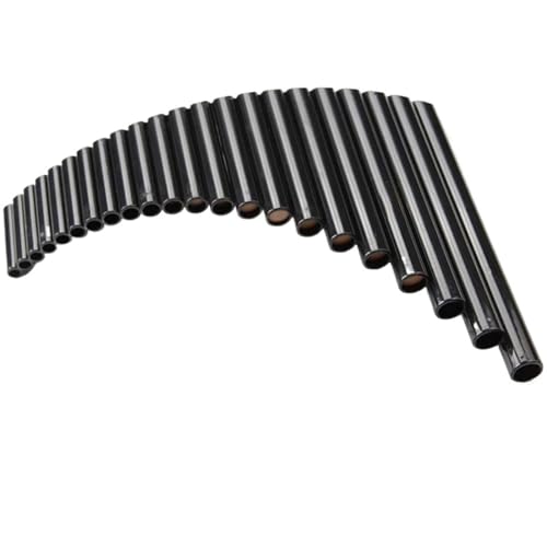 Panflöte instrument PanFlute 22 Pfeifen ABS Panflöte G-Taste Rechts-/Linkshänder Schwarze Farbe Musikinstrumente Stimmbar (Color : Black Left Hand)