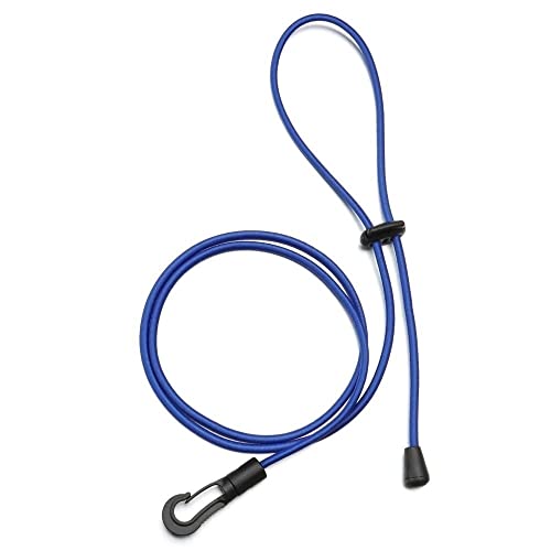 BFVAKBKYT Kajak Paddel Leine, 120 cm Outdoor Kajak Paddel Leine Kanu Seil Angelrute Leine Halter Ruderboote Sicherheit Festes Seil Zubehör Dehnbares Spiralband(Blue)