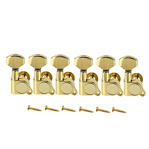 Gitarren Stimmwirbel 6 Stücke Gold 6r E-Gitarren-Machine Köpfe Tuner-Gitarren-Tuning-Pegs Für Rechtshänder-Gitarre