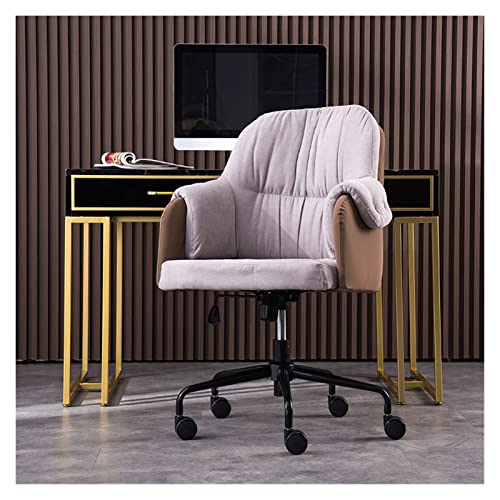 Bürostuhl Ergonomischer Home-Office-Stuhl, einfacher Schreibtischstuhl, Schlafzimmer, mittlere Rückenlehne, Arbeitszimmer, Drehstuhl, ergonomischer, verstellbarer Bürostuhl Schreibtischstuhl(D)