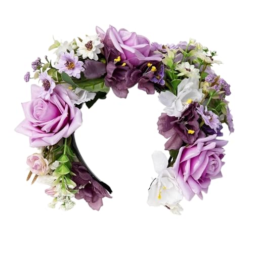 Ethnisches Blumen Stirnband Modische Blumen Trendige Haardekoration Blumen Haar Accessoire Für Partys Brautblume