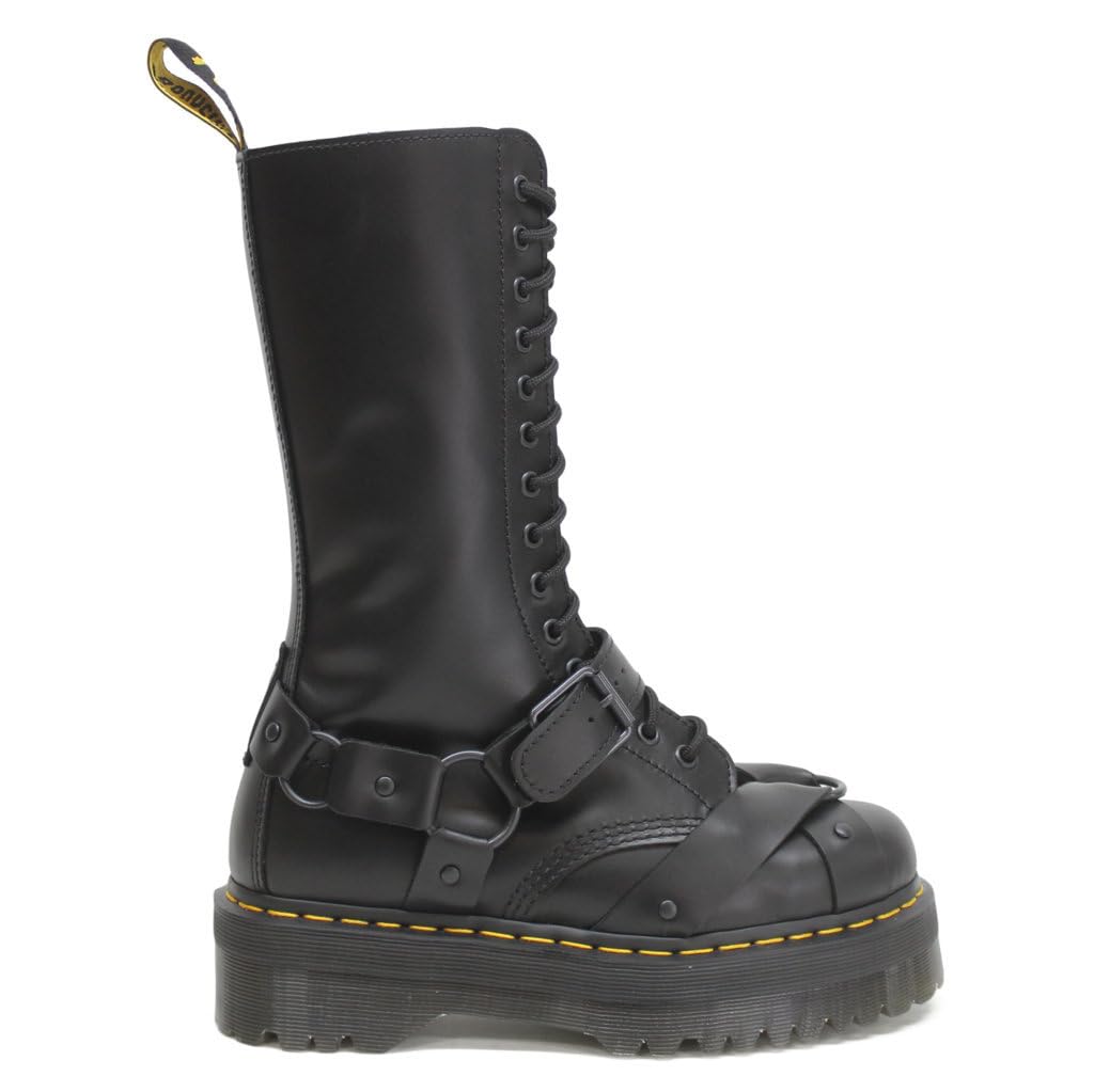 Dr. Martens Unisex 1914 Quad Harness Paris Leather Black Stiefel 39 EU