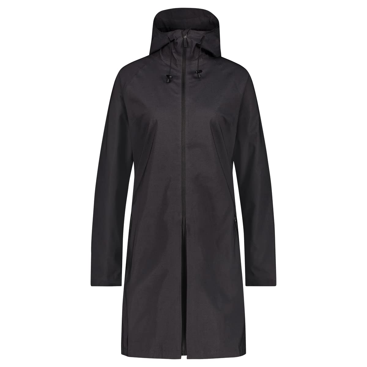 AGU SeQ Regenjacke Damen Urban Outdoor, Regenmantel Damen Wasserdicht mit Kapuze, Übergangsjacke Damen Atmungsaktiv - Schwarz - XL