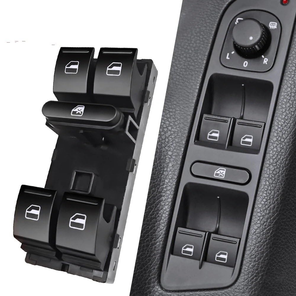 Fensterschalter Tasten Für Skoda Für Fabia Für Skoda Für Roomster Für 5J Fenster Master Switch Control Button 5ND959857 Autos Fensterh Taster Schalter(B)