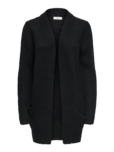 JdY Damen Jdymiggy Megan L/S Cardigan Knt Noos Strickjacke, Black, XL