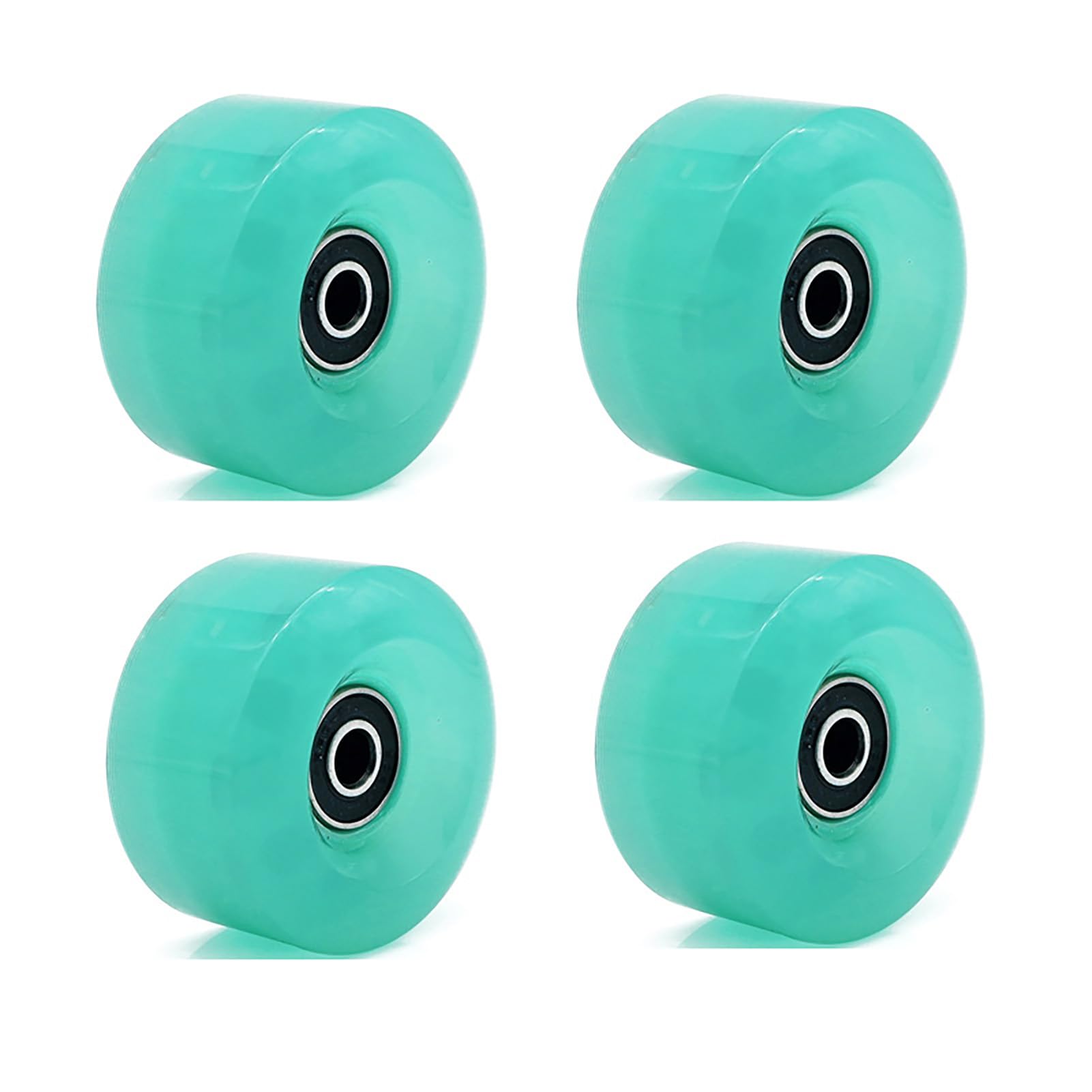 BFVAKBKYT Rollschuh-Räder, Skate-Rollen Ersatz, Skateboard-Rollen 4er-Pack Roller Roller(Green)