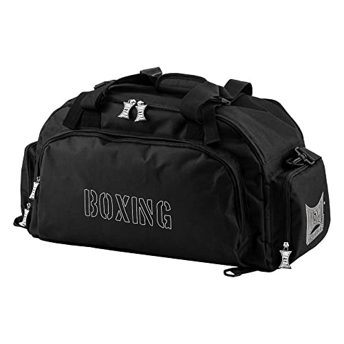 Metal Boxing Rucksack mit Trägern oder Tasche klassisch mit Griffen und Schulterriemen Unisex Erwachsene, Schwarz, Hersteller: Einheitsgröße