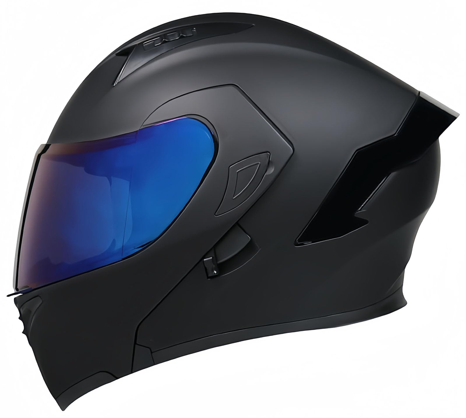 Modularer Integralhelm Für Motorräder, Hochklappbarer Motorradhelm, ECE-Zugelassener Doppel-Integralvisierhelm Für Herren Und Damen, Roller-Motorradhelm Für Erwachsene L,XL58-59CM