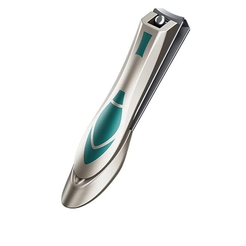 NEYENS Anti Splash Nails Clipper Edelstahl Scharfer Fingernagelschneider Harte Nagelschere Große Pediküre Schräge Mund Maniküre Werkzeuge (Farbe: Groß flach)