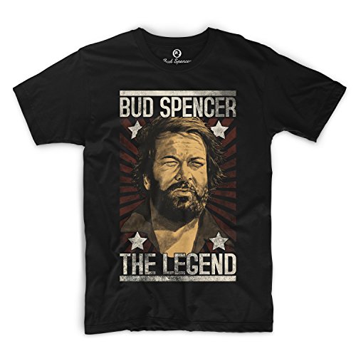 Bud Spencer - LEGEND - T-Shirt (L) , Farbe - Schwarz