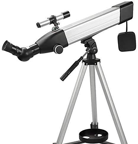 Tragbares Beobachtungs- und Lernteleskop, professionelles astronomisches Teleskop, Monokular, 60 mm Refraktor, Outdoor-Reisebeobachtungsteleskop mit Stativ für Anfänger(