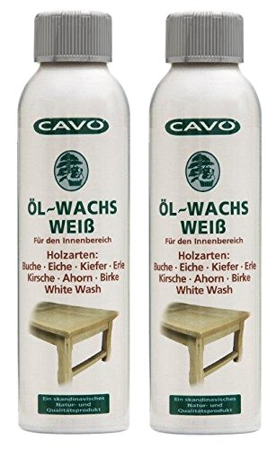 CAVO Öl-Wachs WEISS 2er-Pack (=2x250ml)