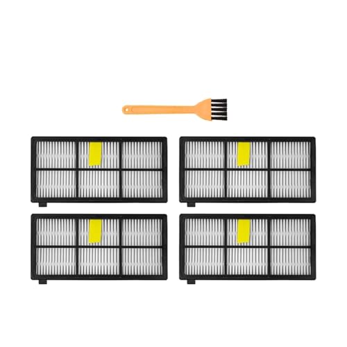 LoRier Passend for HEPA-Filter & Bürsten-Set passend for 800 900 Serie 860 870 880 890 960 980 990 Roboter-Staubsauger-Teile-Zubehör (Color : SMT342)