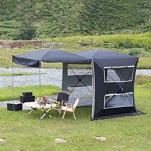 Pop Up Auto Heckzelte für Camping Ėsuv Heckklappe Schatten Markise Zelt, Tragbares Leichtgewicht LKW Zelt für Wohnwagen SUV Zelt Mpv Hatchback Minivan Sedan, COAPAK, Black, Normal