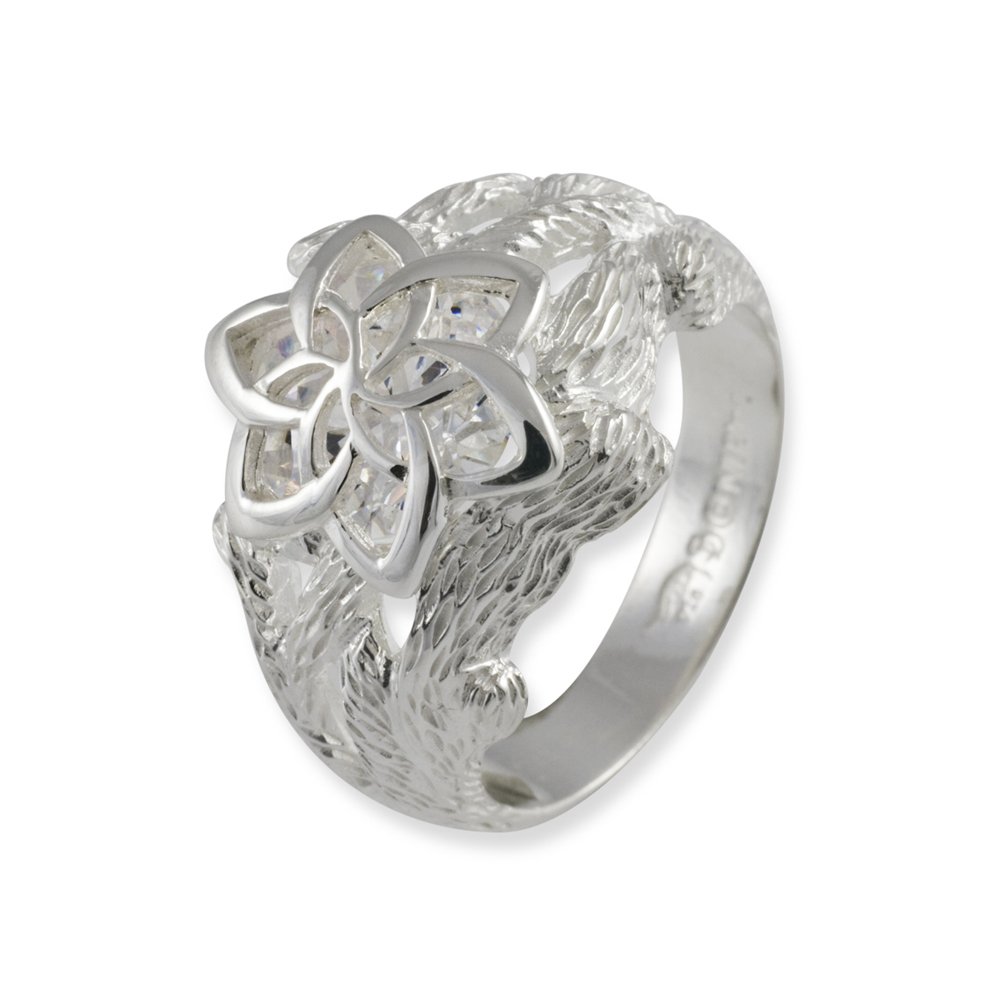 Herr der Ringe/Hobbit Schmuck by Schumann Design Galadriel Nenya Ring des Wassers aus 925 Silber 10004047