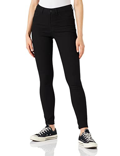 JDY Damen JDYtulga High Skinny Blk Dnm Noos Jeans, Schwarz, XS / 32L EU