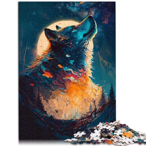 Puzzle für Wolf, phantasievolle Bilder, Puzzle 1000 Teile, Puzzle für Erwachsene, Holzpuzzle, 1000 Teile (50 x 75 cm)