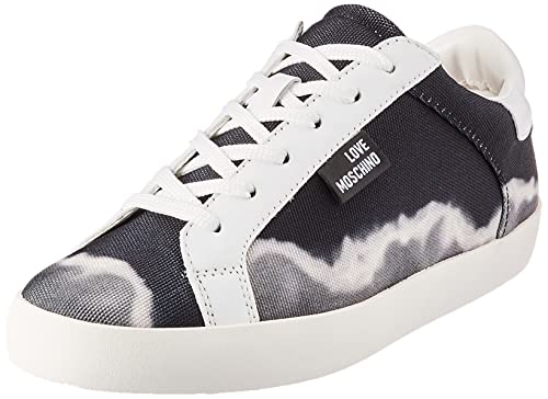 Love Moschino Damen Sneaker Oxford-Schuh, Schwarz, 37 EU