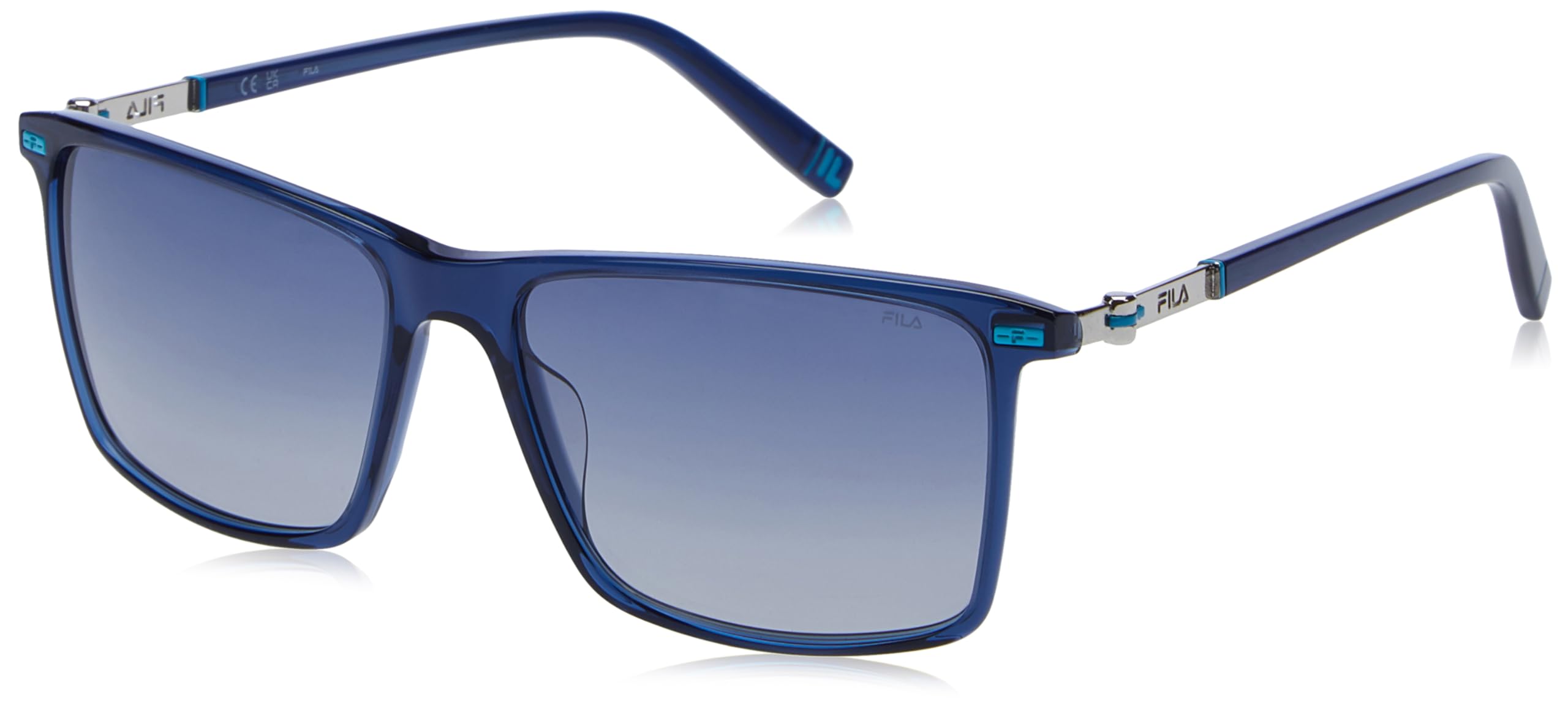 Fila Unisex SFI447 Sunglasses, 0U11 Blu Trasparente, 57