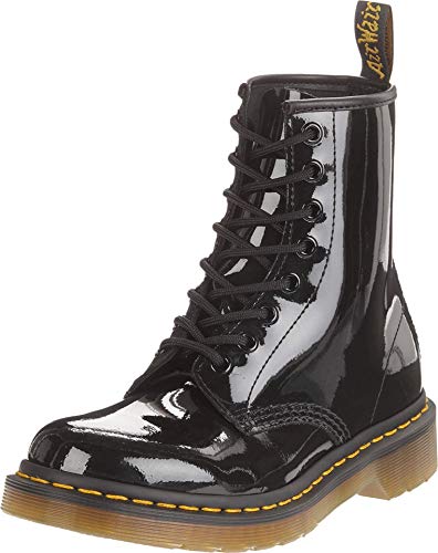 Dr. Martens Damen 1460 Paten Boots, Schwarz (Black), 38