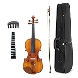 Standard Violine 1/4 Violinen Verschiedene Modelle Anfänger(05 dark)