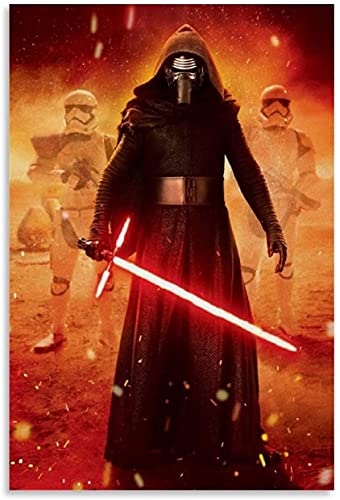 DIY Erwachsene Und Kinder Diamant Malerei Painting Kits Vollbohrer Kylo Ren und Picture Modern 5d Strass Bild Kristall Kunsthandwerk 23.6"x35.4"(60x90cm) Kein Rahmen